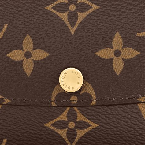 Designer Women's Wallet in Monogram Canvas Emilie 